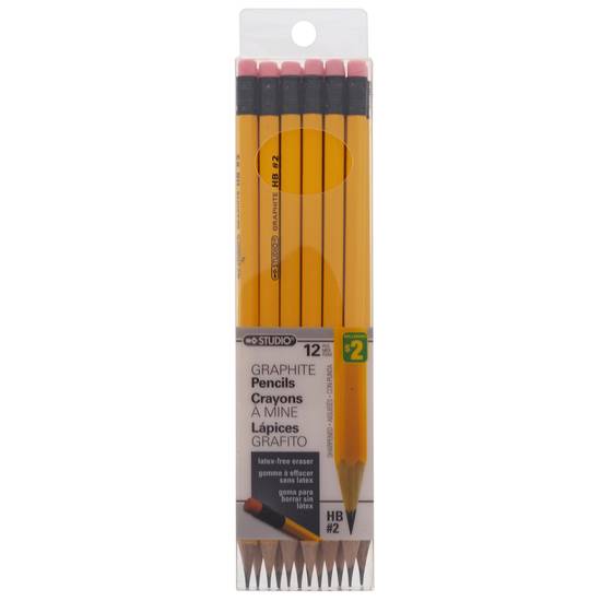 Studio Hb #2 Graphite Pencils, 12 Pack (12 pcs)