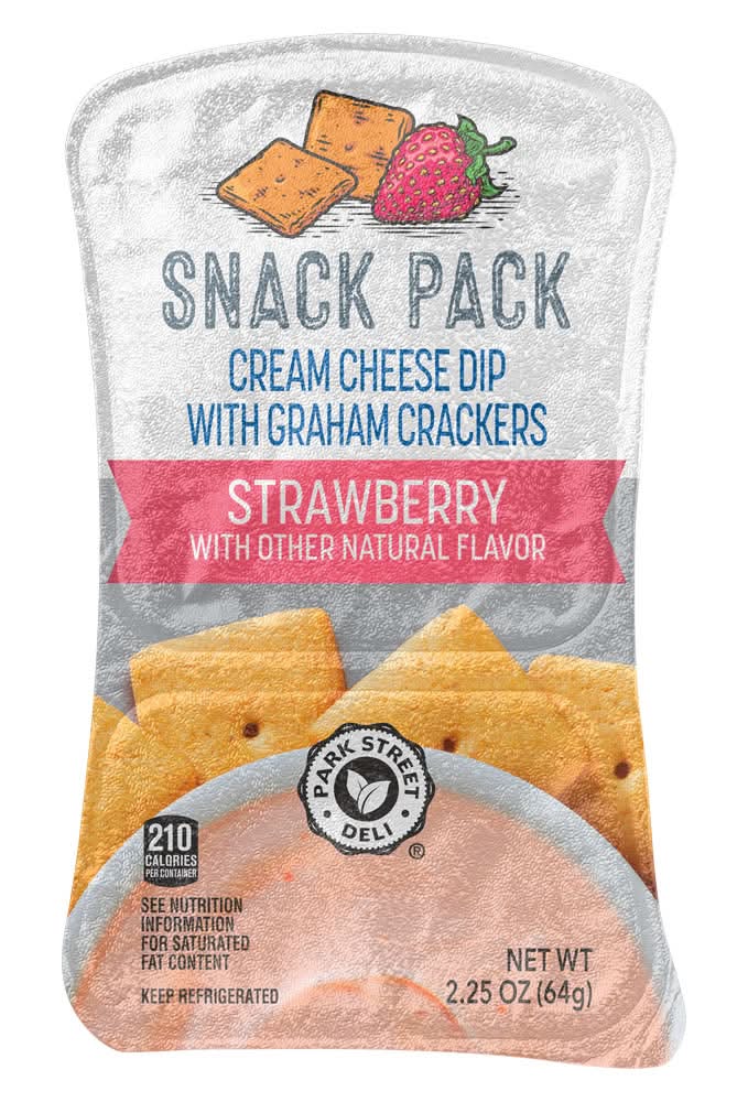 Park Street Deli Cream Cheese Dip With Graham Crackers, Strawberry (2.25 oz)