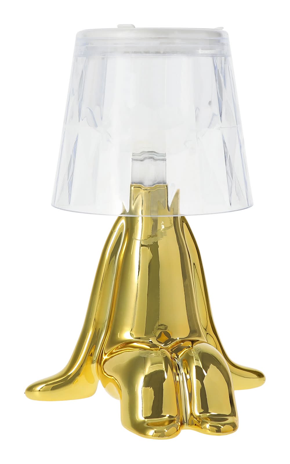 Novelty Man Figurine Lamp Gold