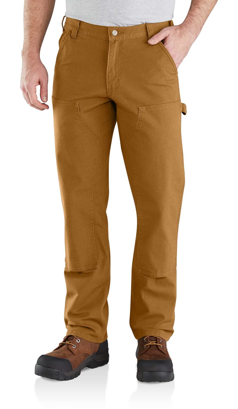 Carhartt Men's Relaxed Fit Carhartt Brown Canvas Work pants ( 38 x 32 )