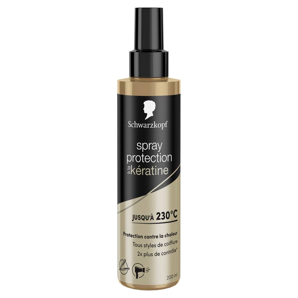 Schwarzkopf - Spray protection capillaire thermoprotecteur 230c° kératine