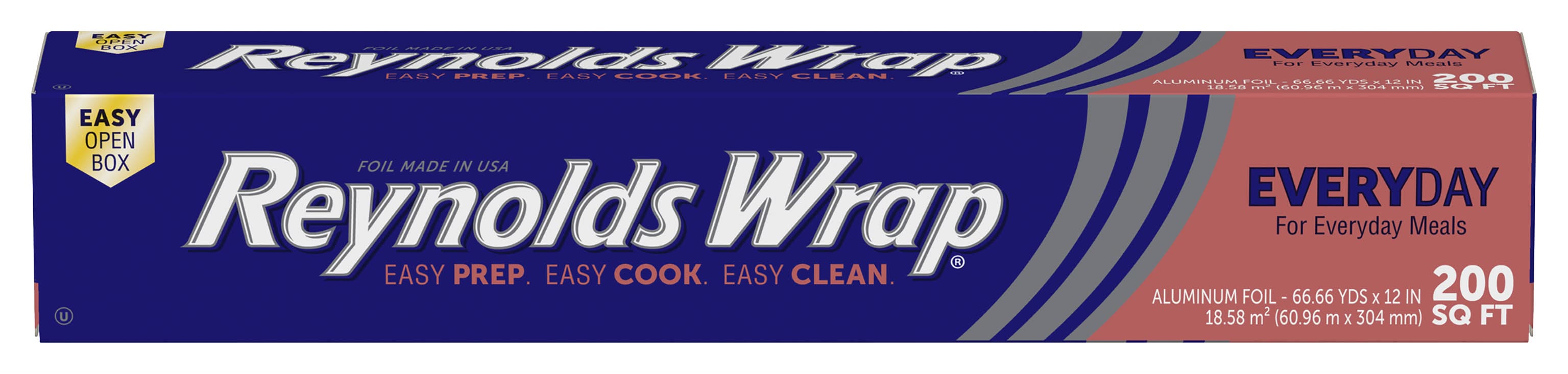 Reynolds Wrap Every Day For Meals Aluminum Foil, 200 sq ft