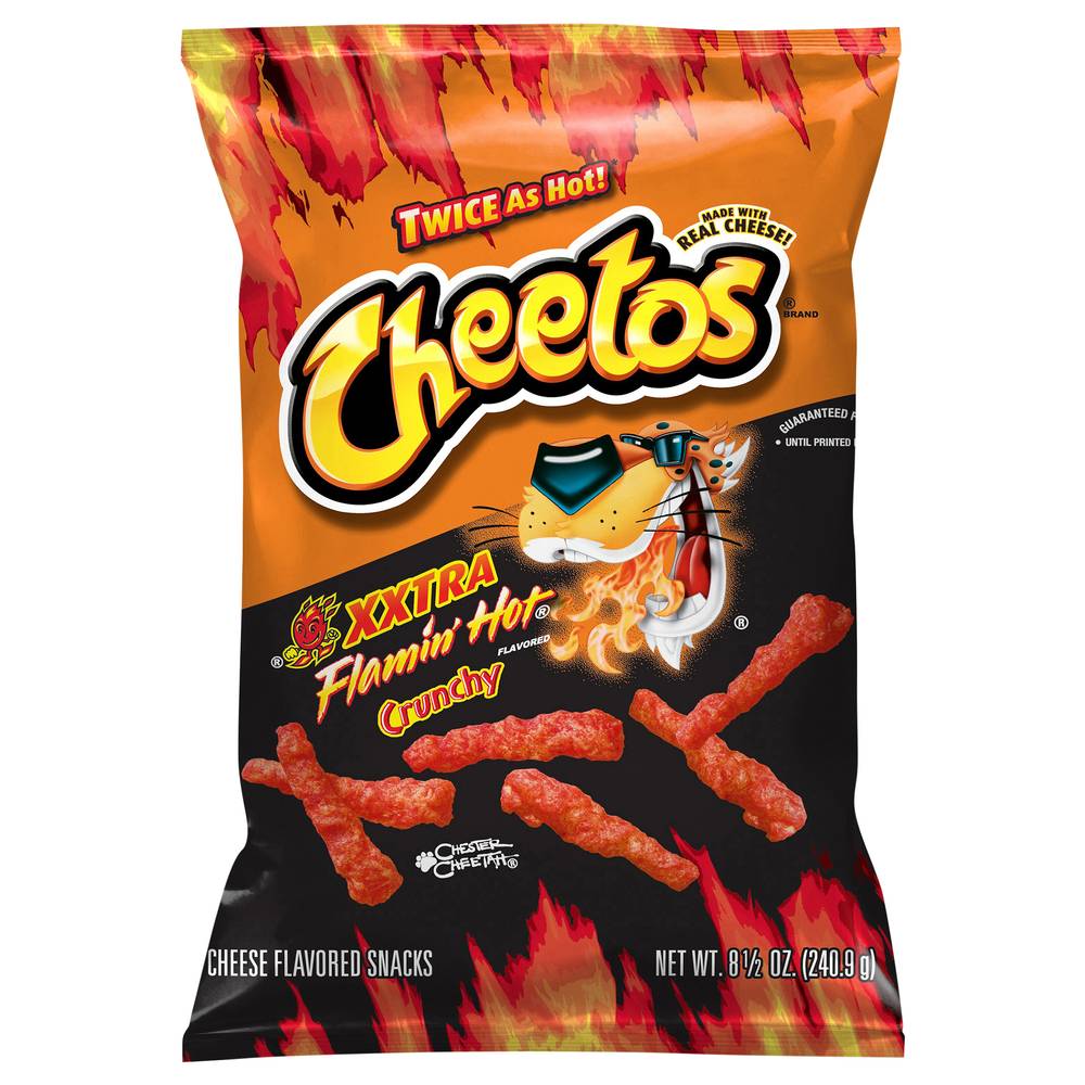 Cheetos Crunchy Snacks (xxtra flamin' hot-cheese)