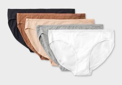 Dealworthy Cotton Blend Bikini Underwear, Women, M, Assorted (5 ct)