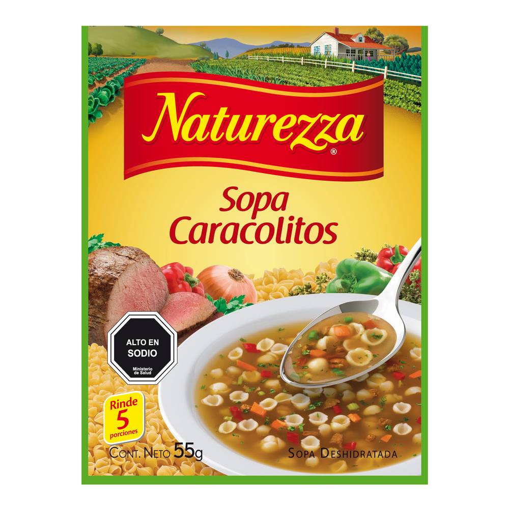 Naturezza sopa caracolitos (sobre 55 gr)