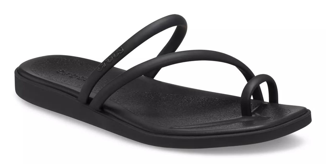 Crocs Miami Toe Loop Sandal - Women's (Black Medium - 10)