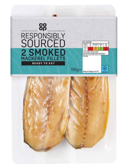 Co-op Responsibly Sourced Smoked Mackerel Fillets (2 pack)
