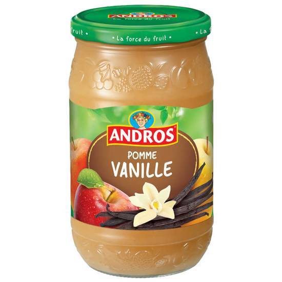 Andros Compote pomme vanille - Dessert 750 g