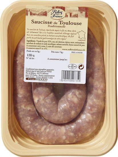 Reflets de France - Saucisse traditionnelle de Toulouse
