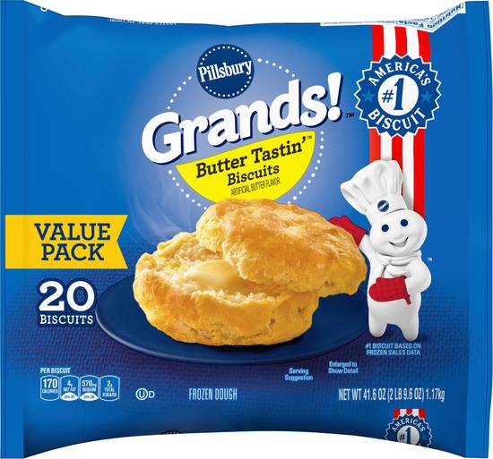 Pillsbury Grands! Butter Tastin' Biscuits Value pack (20 ct)