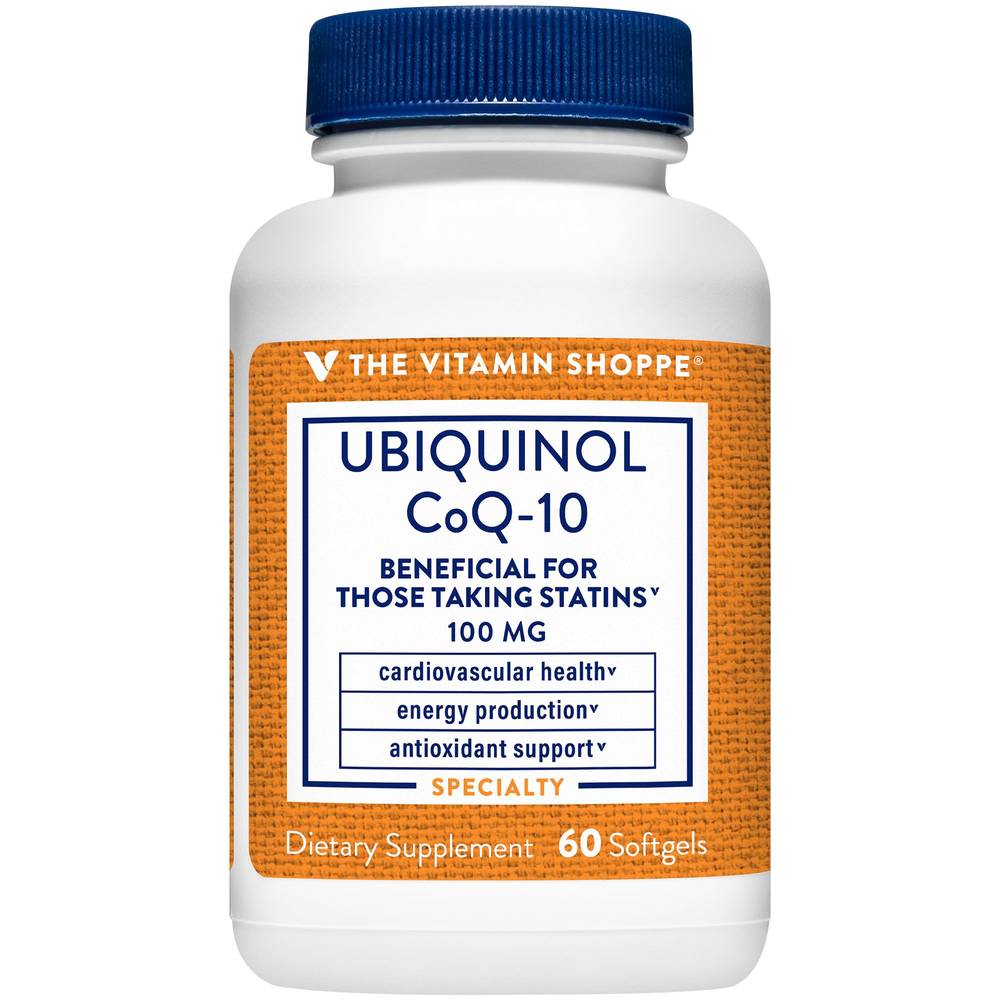 Ubiquinol Coq-10 - Helps Energy Production, Supports Cellular & Cardiovascular Health - 100 Mg (60 Softgels)