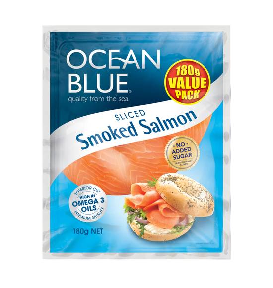 Ocean Blue Sliced Smoked Salmon 180g