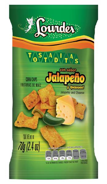 Lourdes · Tostadas sabor jalapeño (70 g)