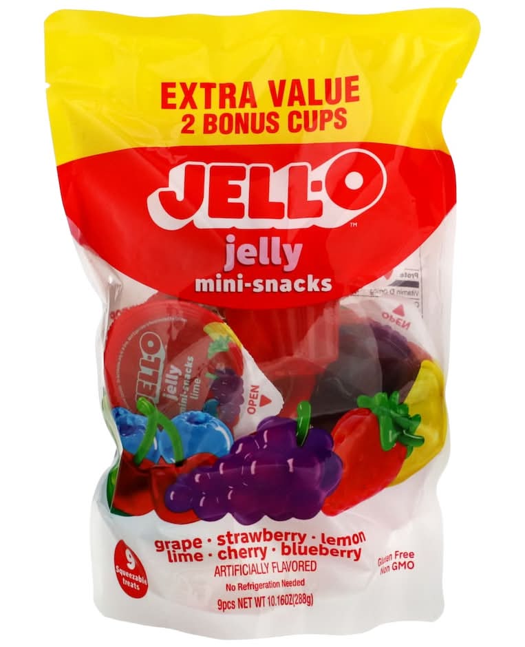 Jello Jelly Mini-Snacks 4+ Years, Assorted (10.16 oz, 9 ct)