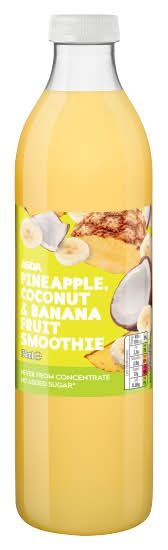 ASDA Pineapple Coconut & Banana Fruit Smoothie (750ml)