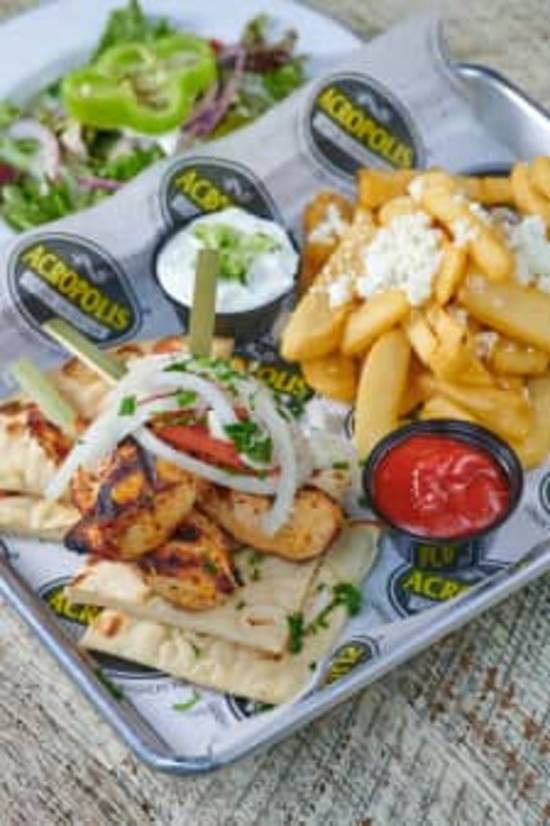 Chicken Souvlaki Platter