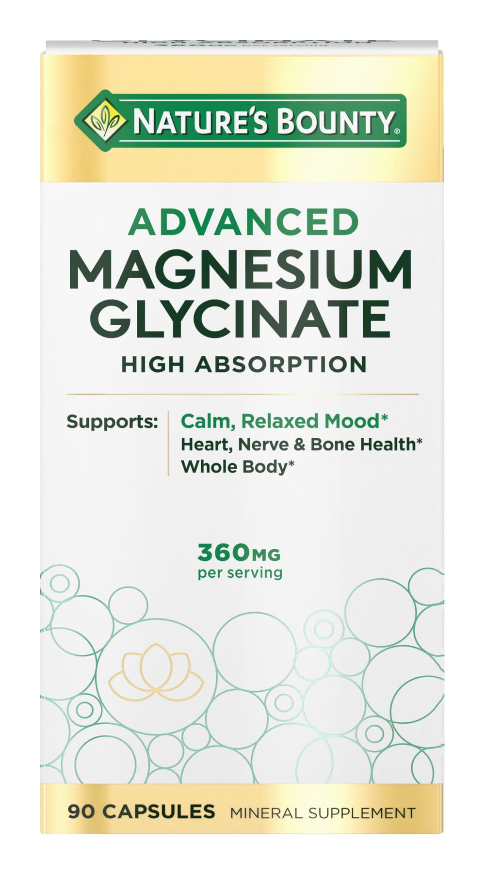 Nature's Bounty Advanced Magnesium Glycinate (5.36 oz, 90 ct)