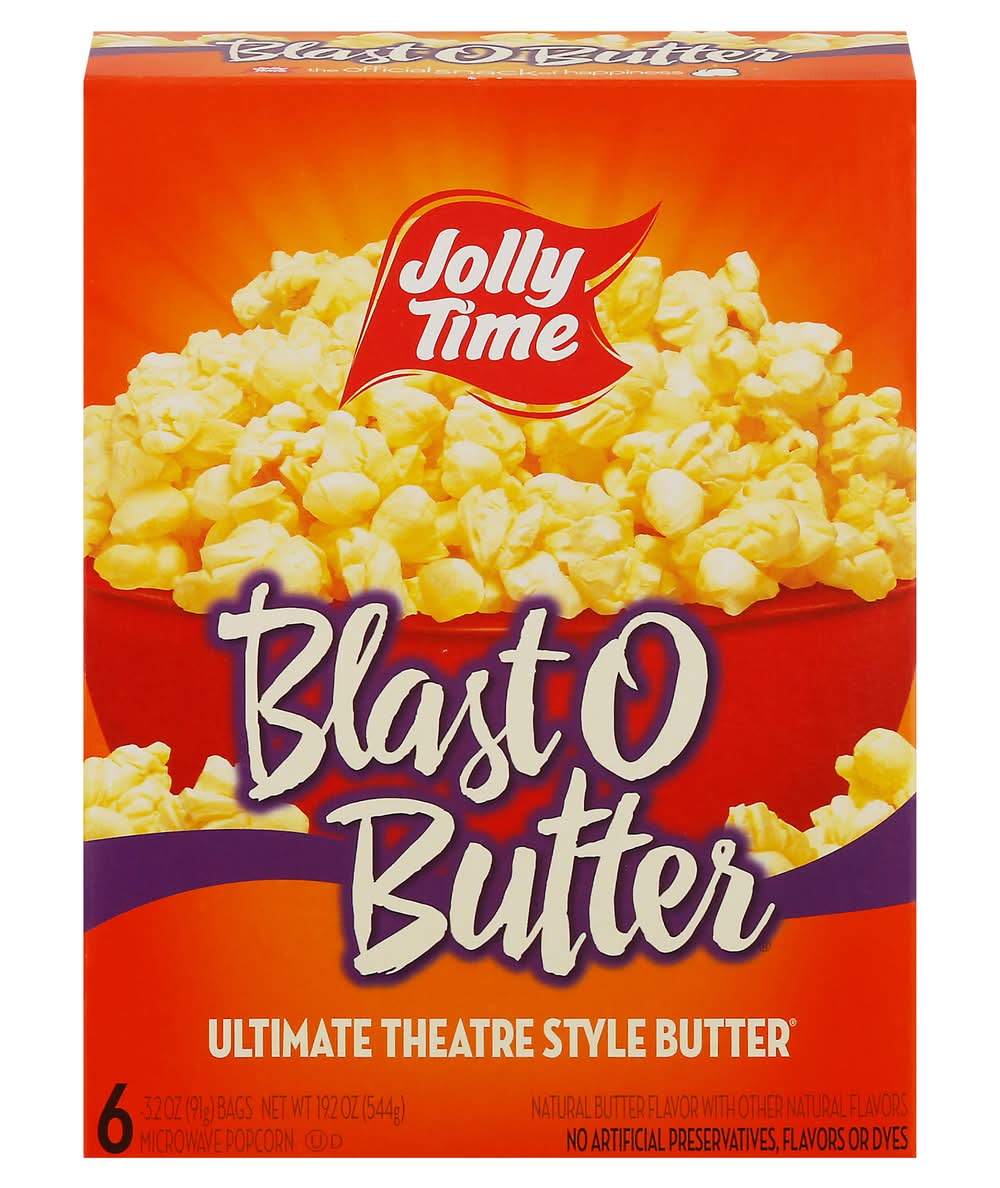 Jolly Time Blast O Butter Microwave Popcorn (19.2 oz, 6 ct)