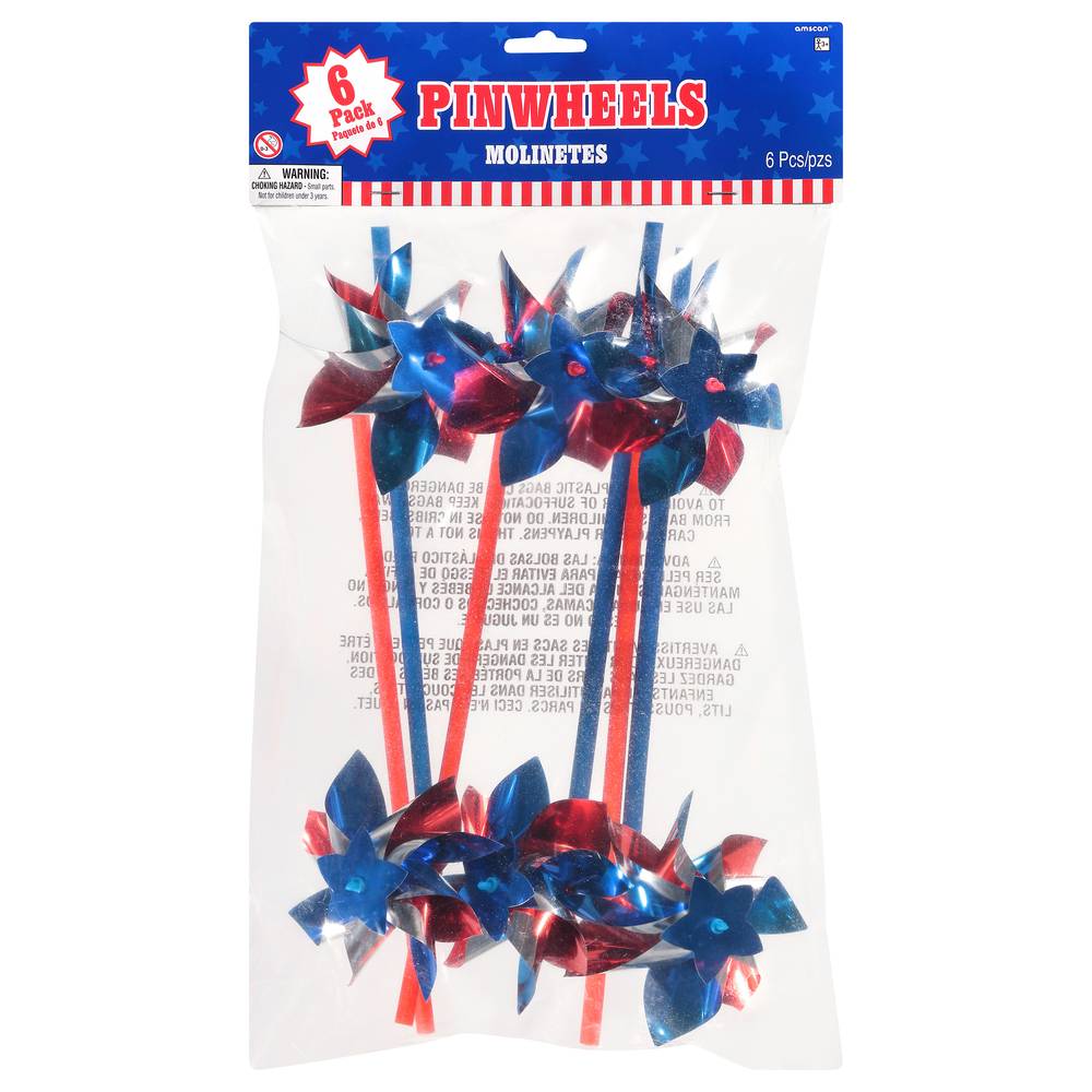 Amscan Virevents Molinetes Pinwheels (6 ct)