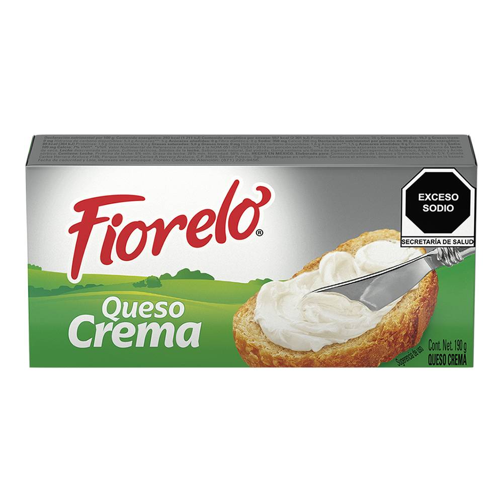Fiorelo queso crema (caja 190 g)