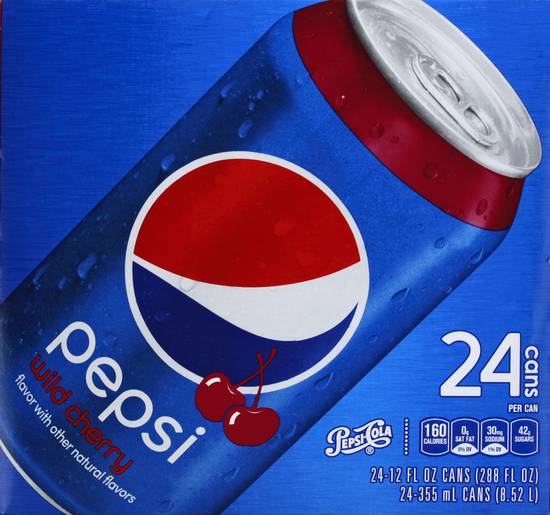 Pepsi Wild Cherry Soda (24 ct, 12 fl oz)