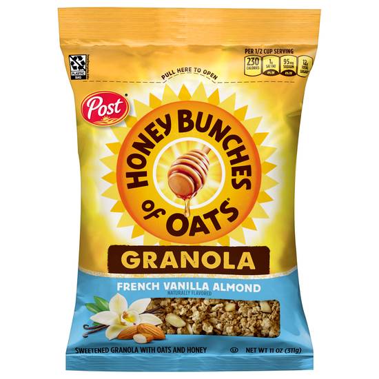 Post Honey Bunches Of Oats French Vanilla Almond Granola