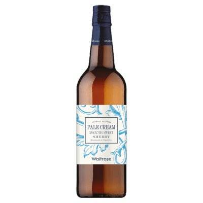 Waitrose & Partners Pale Cream Smooth Sweet Sherry Wine (750ml)