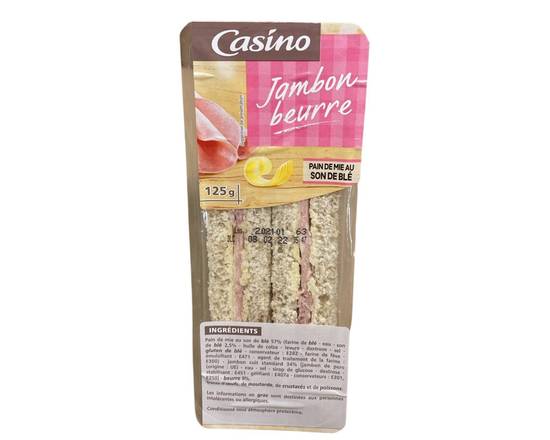 Sandwich jambon beurre Casino x2 125 g