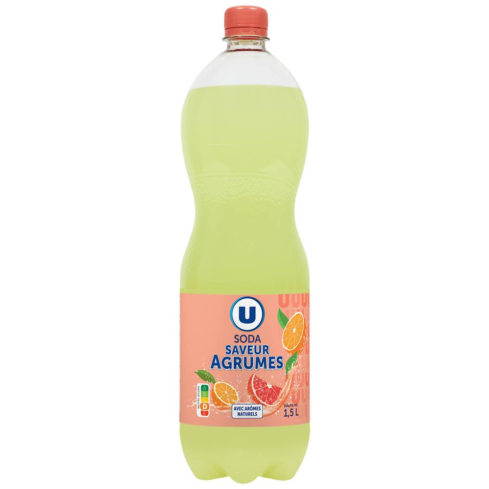 U - Soda saveur agrumes (1.5 L)