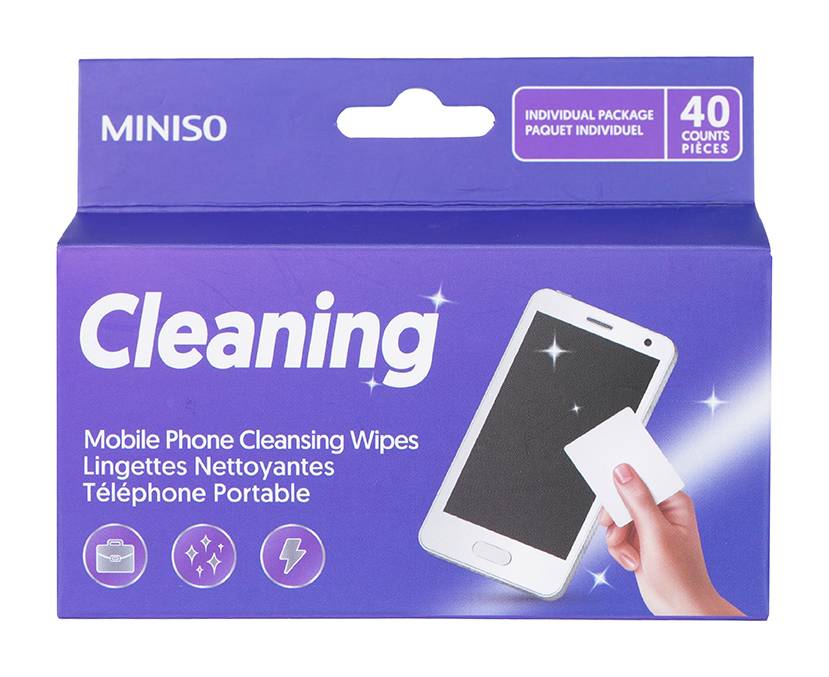 Miniso · Toallas limpiadoras de celular