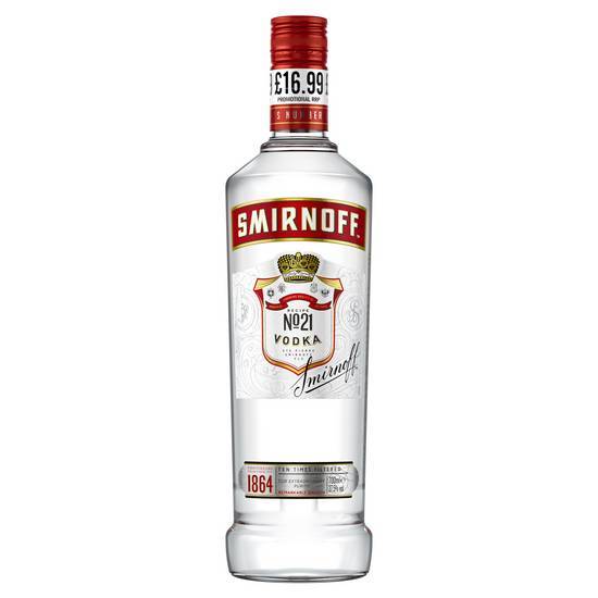 Smirnoff Red Vodka 70cl ABV 37.5% Original Price £30.59