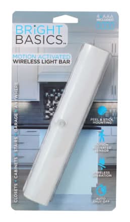 Wireless Motion-Sensor LED Light Bar, Battery Operated