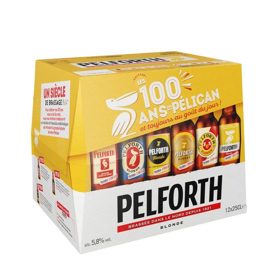 Pelforth - Bière blonde régionale du nord (12 pièces, 250 ml)