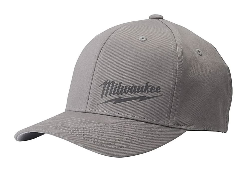 Milwaukee Small/Medium Gray Fitted Hat