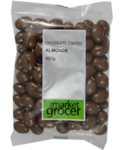 The Market Grocer Chocolate Coated Almonds 300g