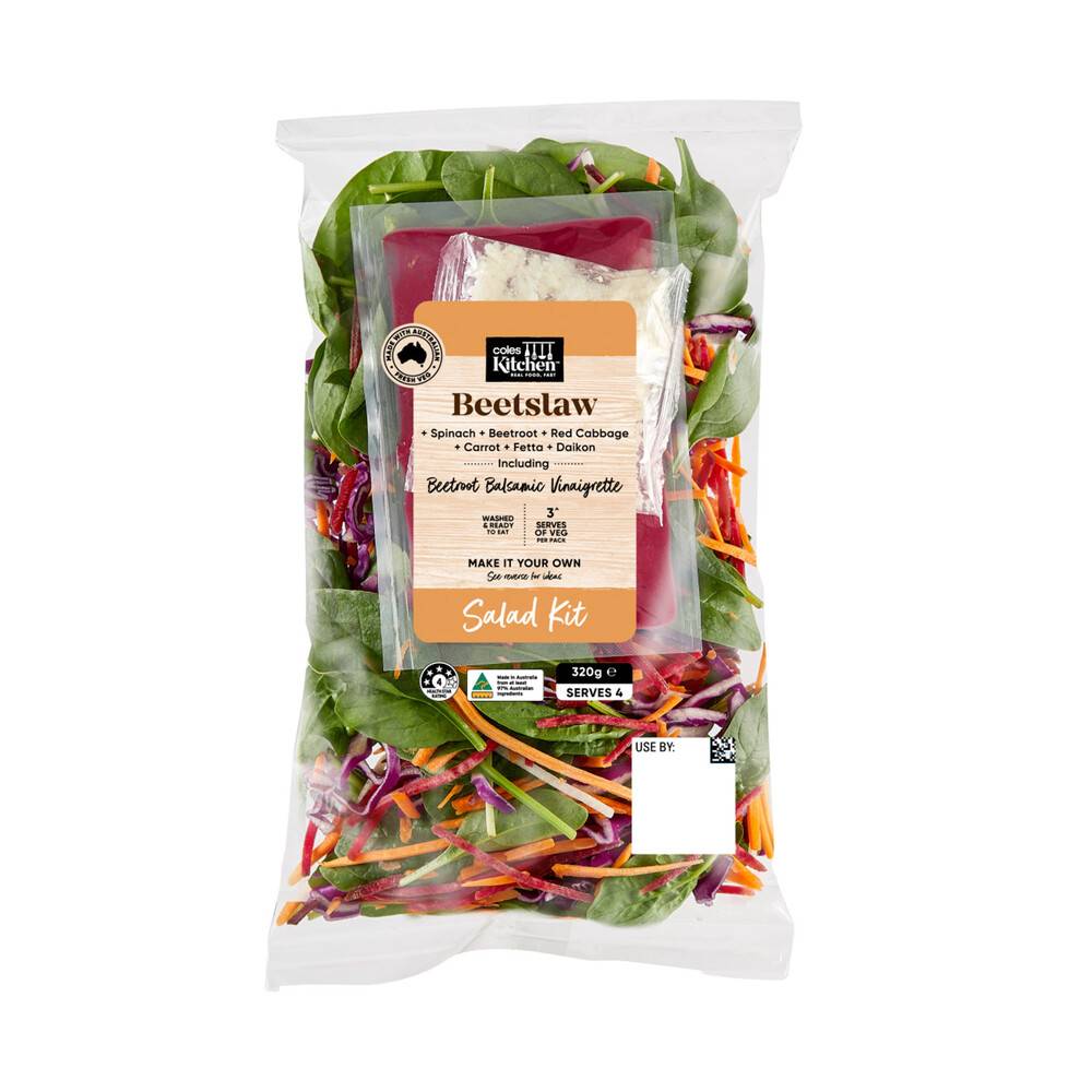 Coles Kitchen Beetslaw Salad Kit 320g