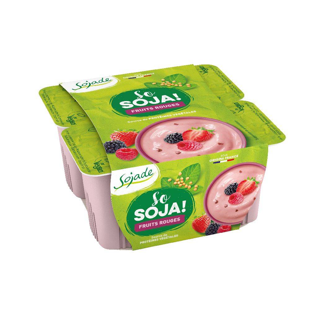 Sojade fruits rouges x4 - SOJADE - BIO