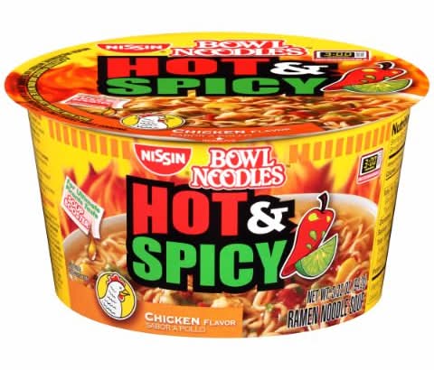 Nissin Hot & Spicy Chicken Noodle Bowl 3.32oz