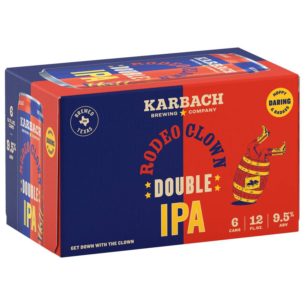 Karbach Brewing Co Rodeo Clown Double Ipa Domestic Beer (6 ct, 12 fl oz cans)