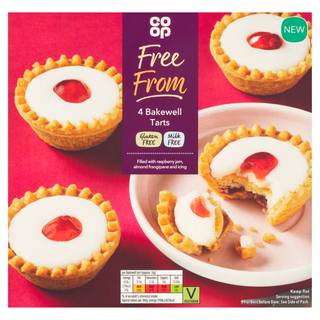 Co-op Free From 4 Bakewell Tarts 205g