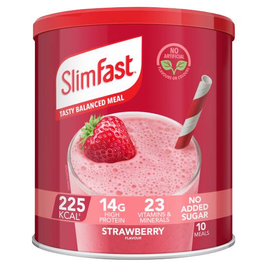 SlimFast Strawberry Flavour, Milk Shake Powder (365g)