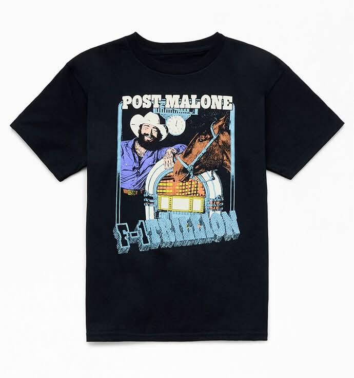 Kids Post Malone Jukebox T-Shirt Black XL
