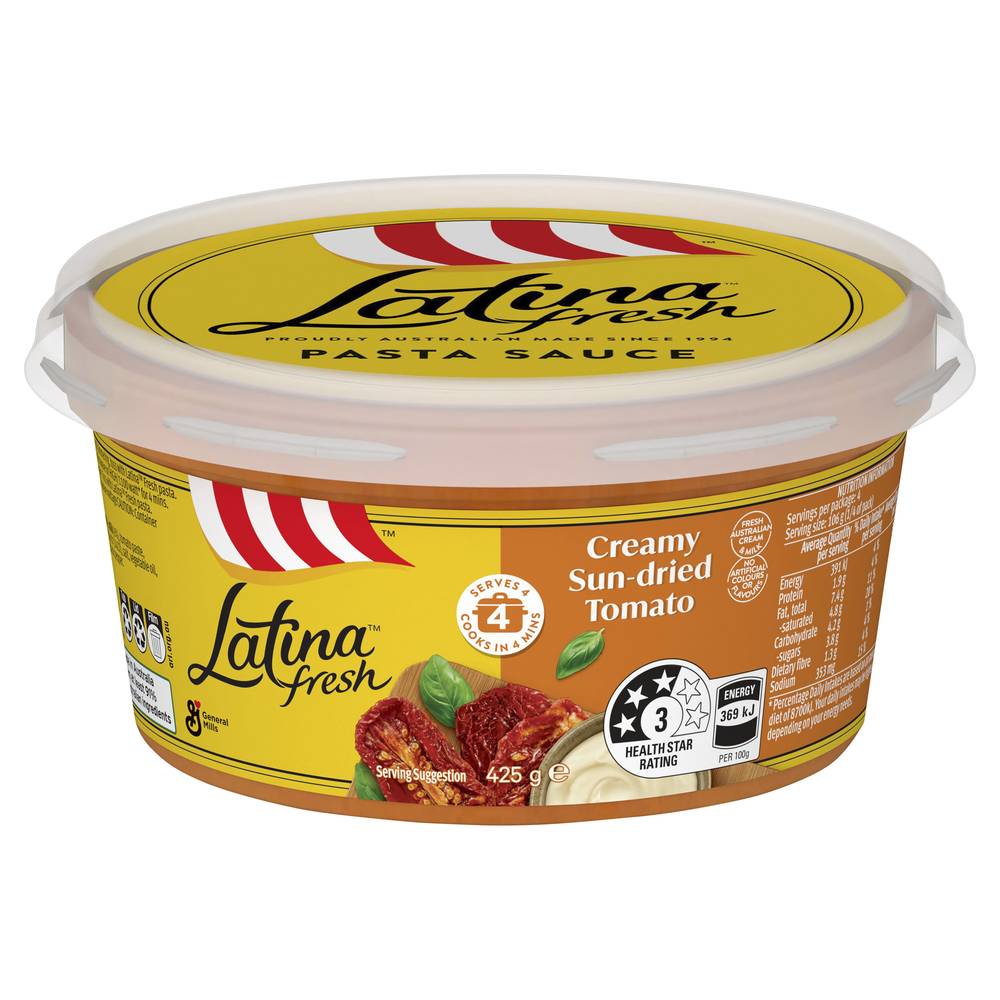 Latina Fresh Creamy Sundried Tomato Pasta Sauce (425g)