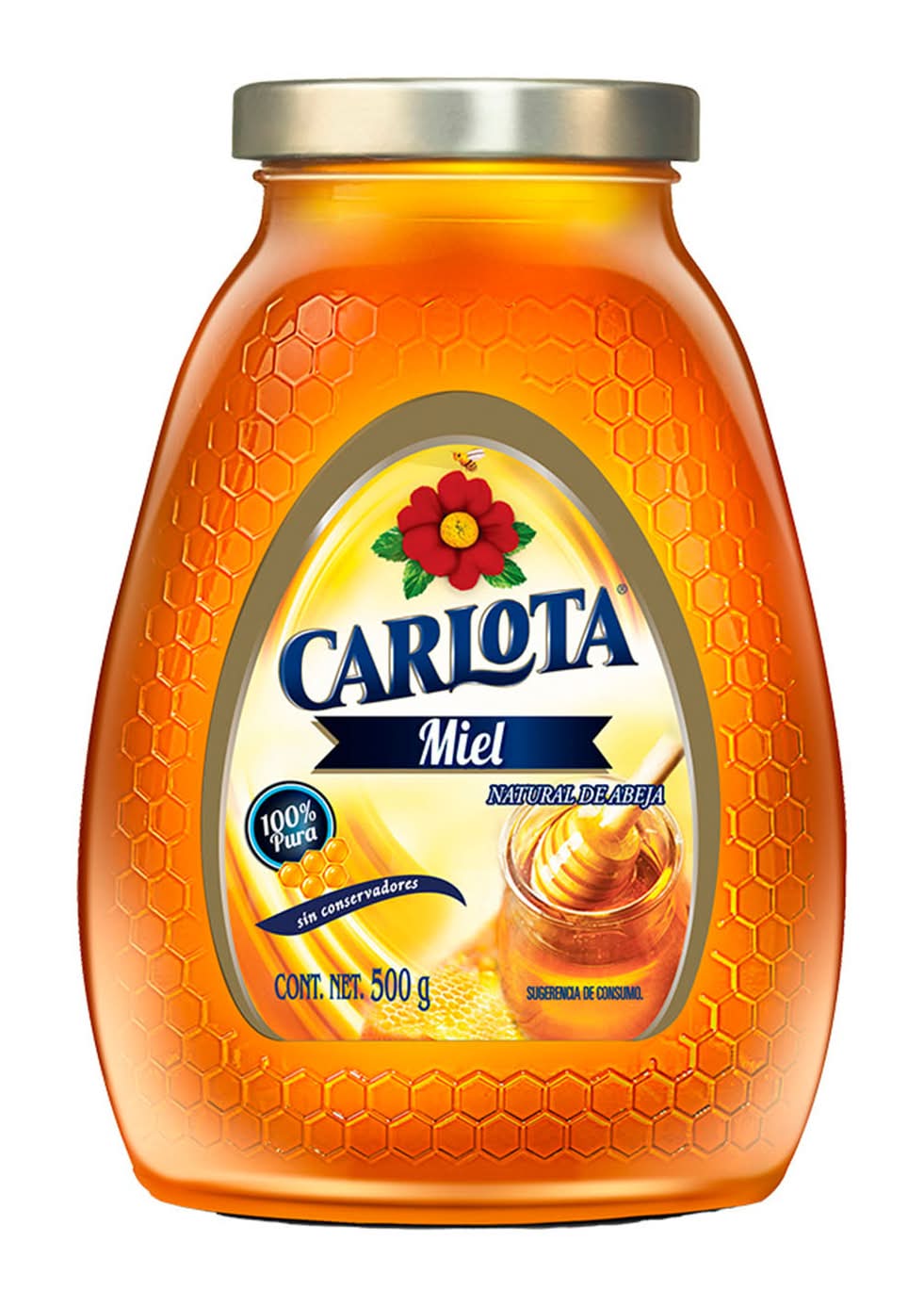 Carlota · Miel de abeja natural sin conservantes (500 g)