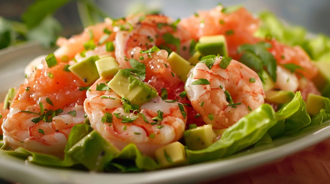 L'avocado crevettes