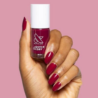 Olive & June Quick Dry Nail Polish, Mulberry (0.3 oz)