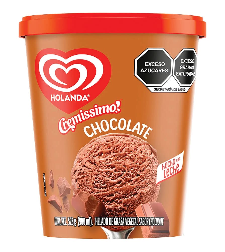 Holanda · Cremissimo helado, chocolate (900 ml)