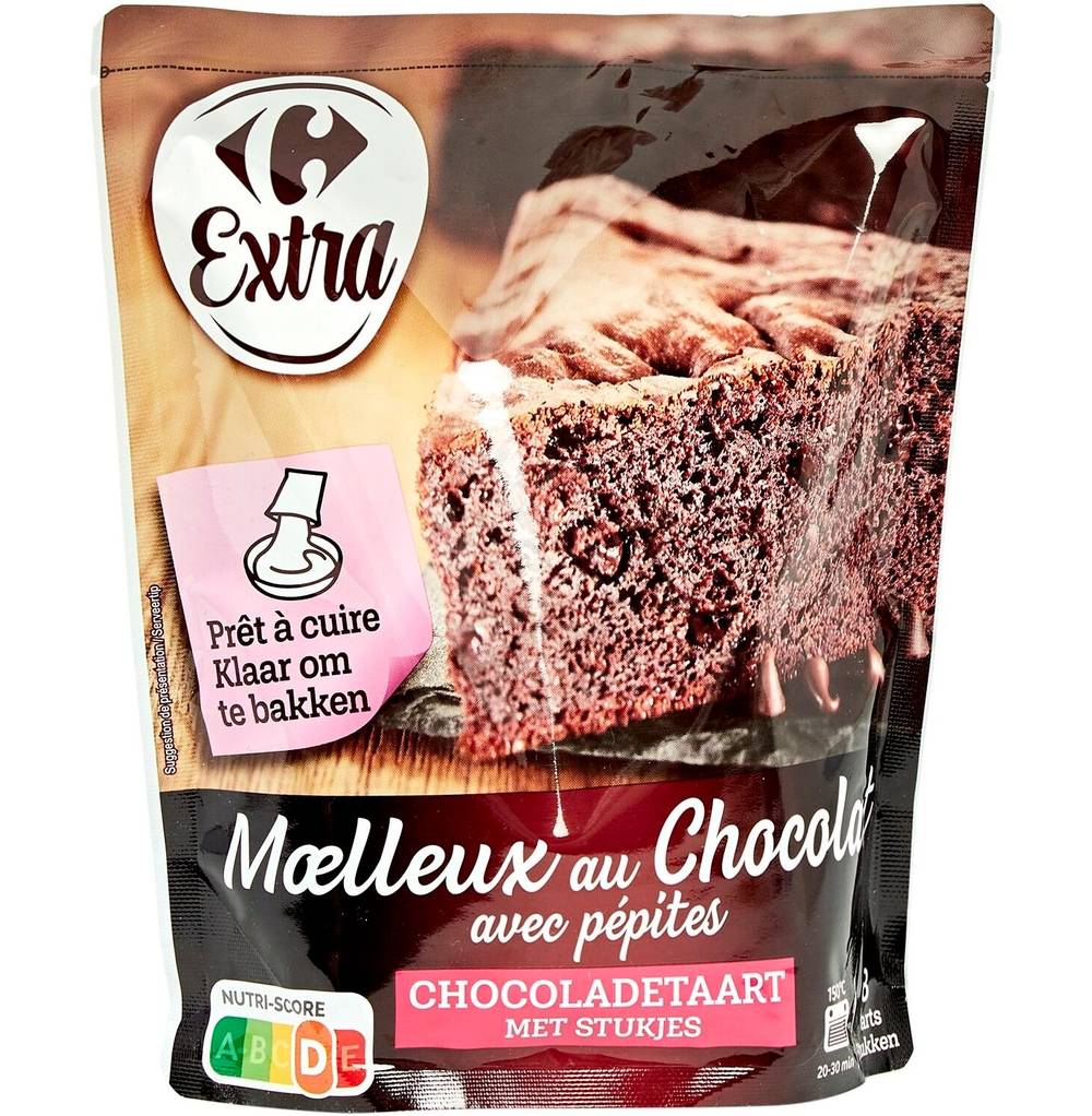 Carrefour Extra - Préparation gâteau moelleux, chocolat (500g)