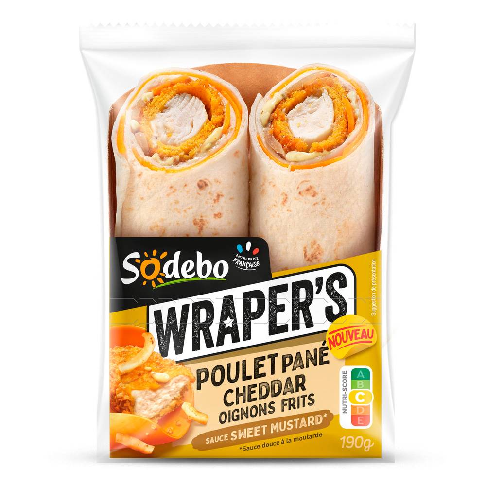 Sodebo - Wrap poulet pané au cheddar et moutarde douce (2)