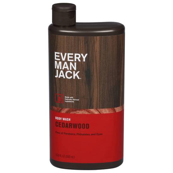 Every Man Jack Cedarwood Body Wash and Shower Gel